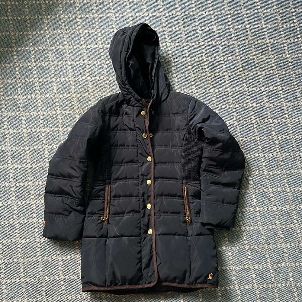 Joules Girls Navy Puffer